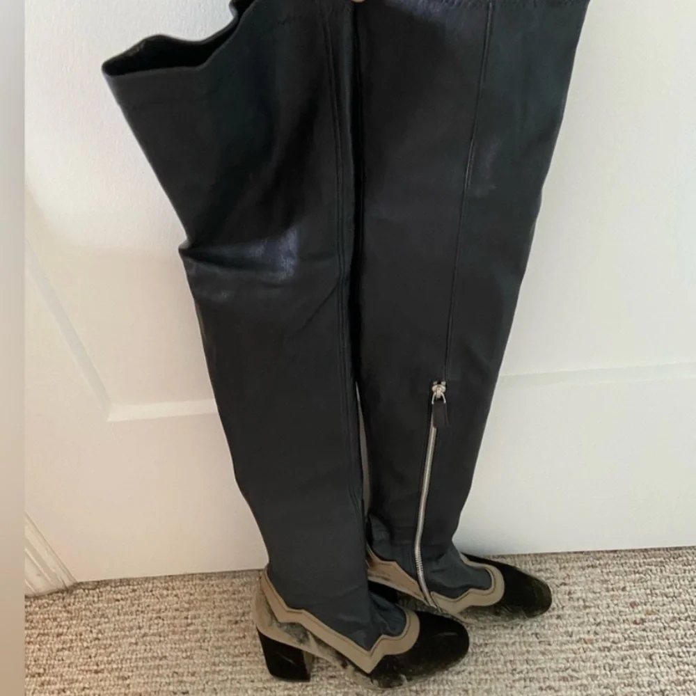 $795 “I’m really here to party” boots by MR in collab with Net a Porter size 6